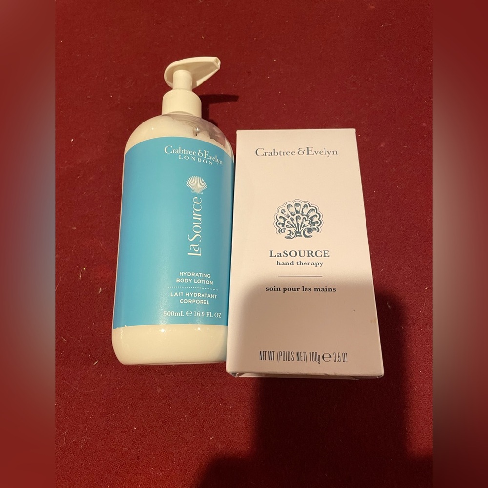 Crabtree & Evelyn, La Source Body Lotion, Hand Therapy Full Size